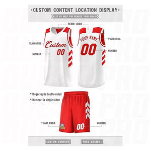 Conjunto de Uniforme de Baloncesto Reversible de Secado Rápido, Transpirable, con Impresión por Transferencia de Calor, Tallas Grandes, Sublimado - Product Image 3