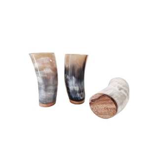 Taza de cuerno de vaca pulida para uso diario, fiestas, presupuesto, cuerno vikingo para beber con estilo Animal suave para uso diario, cuerno de ventas para eventos - Product Image 1