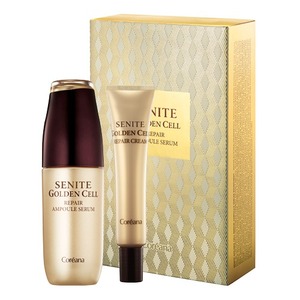 Sérum réparateur Golden Cell de K-Beauty coréen 45ml Ampoule avec peptide d'or et niacinamide pour le soin de la peau - Product Image 1