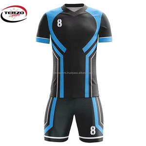 Uniforme de Fútbol Personalizado para Hombre, OEM, Alta Calidad, Unisex, Transpirable, Ligero, con Nombre de Equipo Personalizado, Último Estilo, MOQ Bajo - Product Image 2