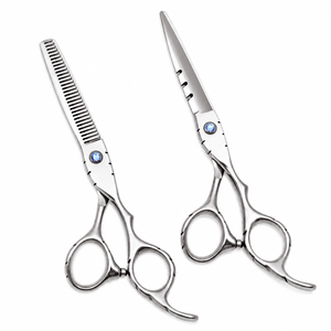 Ensemble de ciseaux professionnels noirs pour la coupe et la texturisation des cheveux, ergonomiques pour droitiers, ciseaux de coiffure pour salon, 30 pièces en céramique et plastique - Product Image 4