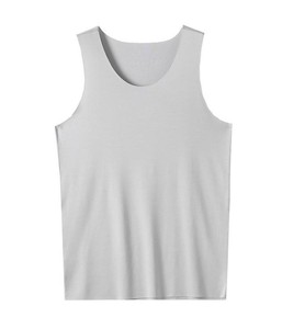 Débardeur de sport pour homme de haute qualité, personnalisé, col rond, sans manches, tricoté, respirant, 100% coton, léger, pour la course à pied et la salle de sport - Product Image 5