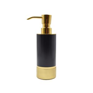 Distributeur de lotion en métal noir et or, rechargeable, pompe à savon pour les mains, idéal pour les hôtels, les salles de bain et l'usage quotidien à la maison, en provenance d'Inde - Product Image 4