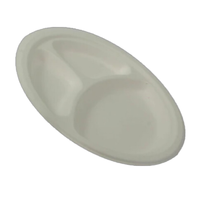Assiettes jetables biodégradables en bagasse blanches de haute qualité, 9-10 pouces, pour service alimentaire, personnalisables avec logo, événements, anniversaires
