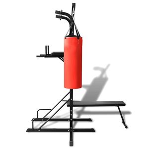 Torretta di potere del sistema palestra di casa con Sit-Up panca e sacco da boxe - Product Image 3