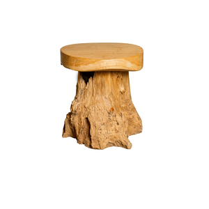 Taburete de Raíz de Teca ARTERRA Premium Hecho a Mano - Otomana de Diseño Rústico y Duradero para Apartamentos, Almacenes, Villas y Espacios de Vivienda - Product Image 1