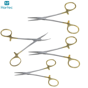 Surgical Scissors Set Stainless Steel Gold Handle Hemostat Clamp Mosquito Forceps For General Surgery Instruments - Product Image 2