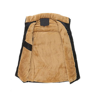 Winter Men <b>Wool</b> Thick Warm Waterproof Reversible <b>Vest</b> Fleece Thermal Soft Windproof Sleeveless Jacket - Product Image 2