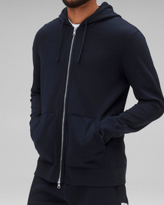 Demand <b>Mid</b> Weight Pullover Hoodie Solid Front Premium Cotton Polyester Blend Men Stylish Modern Winter Outwear Breathable Fleece - Product Image 1