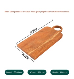 Planche à découper en bambou naturel, écologique et durable, de forme rectangulaire, passe au lave-vaisselle, durable pour la cuisine quotidienne - Product Image 4