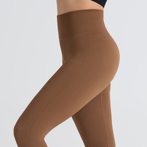 Nouvel Arrivage Legging Femme Taille Haute Sans Couture Uni à Logo Personnalisé, Legging de Sublimation de Haute Qualité, Sexy, pour Gym, Fitness et Yoga - Product Image 5