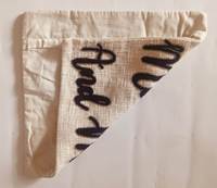 Housse de coussin en lin brodée sur mesure, style bohème, décoration d'intérieur, motif alphabet