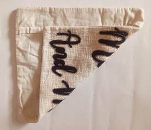Custom Embroidered Linen <b>Cushion</b> <b>Cover</b> Square Bohemian Style Home Decor Alphabet Pattern - Product Image 4