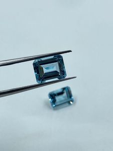 Topacio Azul Cielo Natural, Corte Baguette de 7x9 mm, 6.05 Quilates, Piedra Suelta para Joyería - Product Image 2