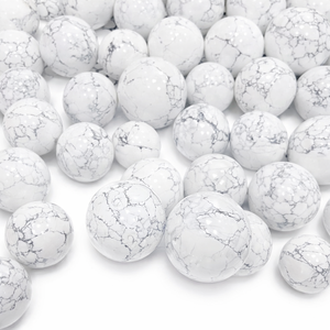 Sphère de Howlite Chakralume Naturelle, Boule de Cristal Polie Blanche, Pierre de Guérison pour Reiki, Méditation, Feng Shui, Décoration Énergétique - Product Image 1