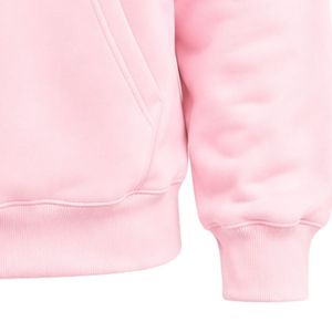 เสื้อฮู้ดปักลาย Pink JJ แขนยาว ผ้าฟลีซ มีกระเป๋าจิงโจ้และฮู้ดแบบมีเชือกผูก สำหรับใส่ลำลองหรือเป็นทีม - Product Image 6