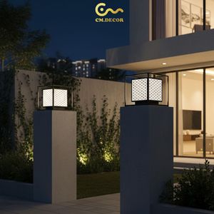 Lámpara de Jardín de Alta Calidad con Recubrimiento en Polvo Antioxidante, Farola Exterior para Villa, Hotel, Iluminación Decorativa Moderna - Product Image 5