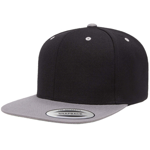 Gorra Snapback de 6 Paneles, Negra con Visera Gris en Contraste, Ajustable, Unisex, Estilo Urbano, Tela Twill, Casual - Product Image 4