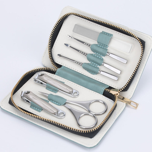 Ensemble de manucure professionnel de luxe pour hommes et femmes, kit de pédicure de précision 15 pièces, 4 en 1, coupe-ongles, outils en acier inoxydable, sac - Product Image 1