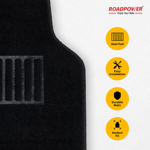 ROADPOWER (RP-MAT-032) Tapis de sol de voiture premium 3 pièces, durable, conception facile à installer, construction de tapis haut de gamme et talonnettes renforcées - Product Image 5