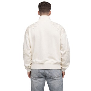 Streetwear Label Premium Bling Hotfix Rhinestone Zip Up Hoodies High GSM Fleece Oversized Boxy Fit Fashion Brand Manufacturing - Product Image 3