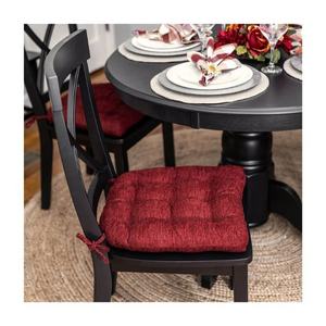 Popular 40x40cm Linen Craft Chair Cushion Pads Wedding Season Dining Kitchen Office Durable Cotton Chair Seat Cushion With Ties - Product Image 4