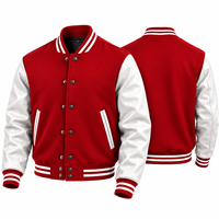 Blouson Bomber Unisexe en Laine 100% avec Doublure Matelassée, Patchs Chenille Personnalisés, Style Universitaire, Séchage Rapide et Respirant
