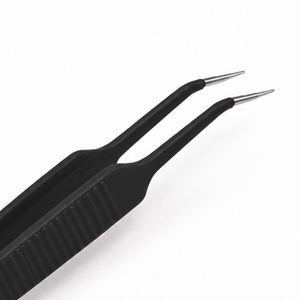 คีมจับแบบไม่ติด US Bipolar Forceps McPherson ปลายโค้งงอ 10.2 ซม. ปลายขนาด 0.5 มม. ใช้ซ้ำได้ ผลิตจากสแตนเลสสตีล เครื่องมือความแม่นยำสูง - Product Image 3