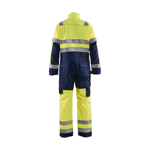 Reflective Safety <b>Overalls</b> High Visibility <b>Waterproof</b> Workwear for Construction Industrial Road Outdoor Use Durable Safety - Product Image 3