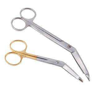 Ciseaux à pansements Lister en acier inoxydable, ciseaux médicaux courbés, ciseaux à pansements pour traumatismes Lister, 14 cm. Par Dentavex - Product Image 4