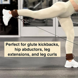 Hot Selling Comfortable Lightweight Breathable Leather <b>Ankle</b> <b>Support</b> Straps for Gym Workout Weightlifting Professional - Product Image 4