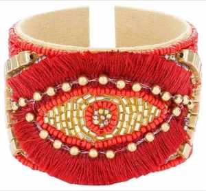 Bracelet en résine personnalisable fait main, écologique, peint à la main, tendance, avec perles de rocaille, breloque design, confortable, unique, pour femme - Product Image 2