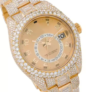 Reloj de Pulsera de Lujo, Mecánico, con Diamantes, de Acero Inoxidable, Dos Tonos, Dorado y Plateado, para Regalo, Clásico y Elegante - Product Image 2