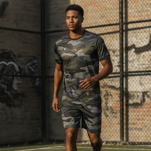 Maillot de football personnalisé avec nom d'équipe imprimé par transfert thermique, kit d'uniforme de football, usine OEM, vente en gros, séchage rapide, anti-UV - Product Image 5