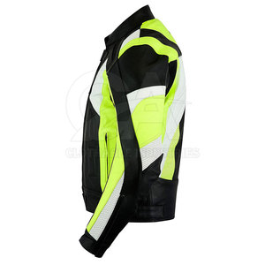 Top Quality OEM Custom Made Breathable Motorcycle Riding Motorbike Jacket 2026 Leather Biker Jacket For Sale - Product Image 2