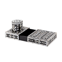 Mabkhar de luxe en nacre avec coffret Bakhoor, boîte cadeau en acrylique, vente en gros, brûleur d'encens Ramadan pour le Moyen-Orient