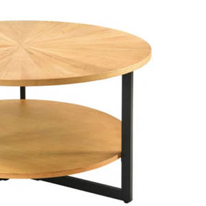 TABLE BASSE RONDE EN BOIS DE TECK FABRIQUÉE EN INDONÉSIE - Product Image 5