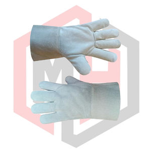 Guantes de Trabajo de Cuero Vacuno para Trabajadores de Almacén - Guantes de Seguridad Antiestáticos y Resistentes a Desgarros - Product Image 6