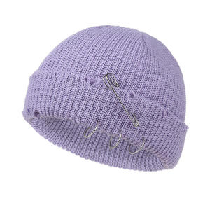Unisex <b>Beanie</b> Cotton <b>Wool</b> Everyday Knit Thick Warm Fabric Adjustable Street Style Private Label OEM Wholesale Manufacturer USA - Product Image 6