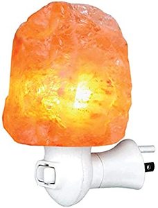 Lampe à sel naturel de l'Himalaya veilleuse sculptée à la main en forme de boule prise raffinée ampoule murale décor de chambre emballage élégant-sac Sachet - Product Image 5
