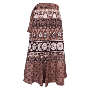 Falda de Algodón Bohemia de Tallas Grandes con Estampado Artesanal para Mujer SW0402 - Product Image 6