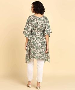High Quality Designer Cotton Printed <b>Kaftan</b> <b>Summer</b> Daily Wear Regular Fit Washable Three Quarter Sleeve Best Price - Product Image 2
