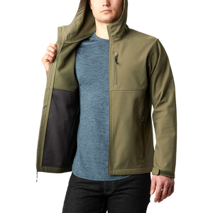 Chaqueta impermeable de invierno para hombre, chaqueta softshell deportiva para exteriores, con capucha, cierre completo y múltiples bolsillos para uso táctico. - Product Image 5