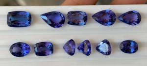 Piedras Preciosas Sueltas de Tanzanita Azul Natural en Formas Mixtas para la Elaboración de Joyas - Product Image 4