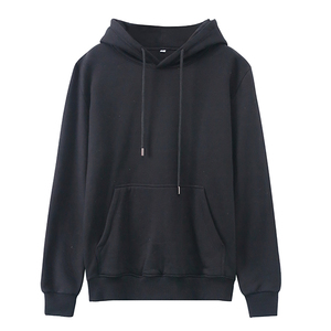Wholesale European and American Hooded Solid Color Cotton Men's and Women's Hoodies with <b>Thick</b> <b>Fleece</b> Hoodies By Misha Sports - Product Image 3