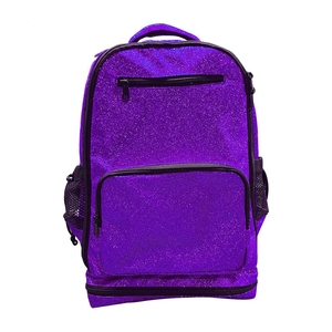 Sac à dos de sport unisexe personnalisé, tendance, scintillant, avec fermeture éclair, résistant à l'eau et grande capacité pour étudiants - Product Image 1