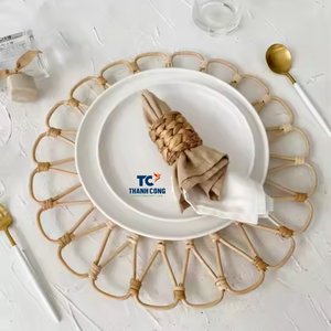 Leading 2024 napperon de Table en rotin naturel napperons tissés en osier en gros pour Tables cuisine ou fête fabriqués au Vietnam - Product Image 4