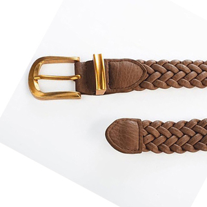 Cinturones Trenzados de Cuero Vacuno Puro de Alta Calidad para Mujer, Diseño Personalizado, Cinturón Trenzado de Cuero de Estilo Clásico para Mujer en Varios Colores - Product Image 5