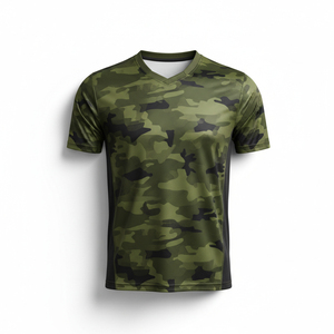 Uniforme de críquet con impresión personalizada, camiseta de manga corta con cuello en V y conjunto de pantalones, ropa para equipos de club competitivos. - Product Image 1