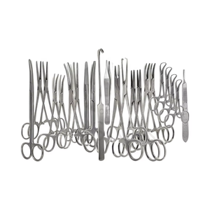 ชุดเครื่องมือสัตวแพทย์สแตนเลส 22 ชิ้น ประกอบด้วย เคลลี่ มอสกีโต แฮมอสตัทส์ แบคเฮาส์ เมโย เมเซนบาุม กรรไกร ชุดผ่าตัดสัตว์ - Product Image 1